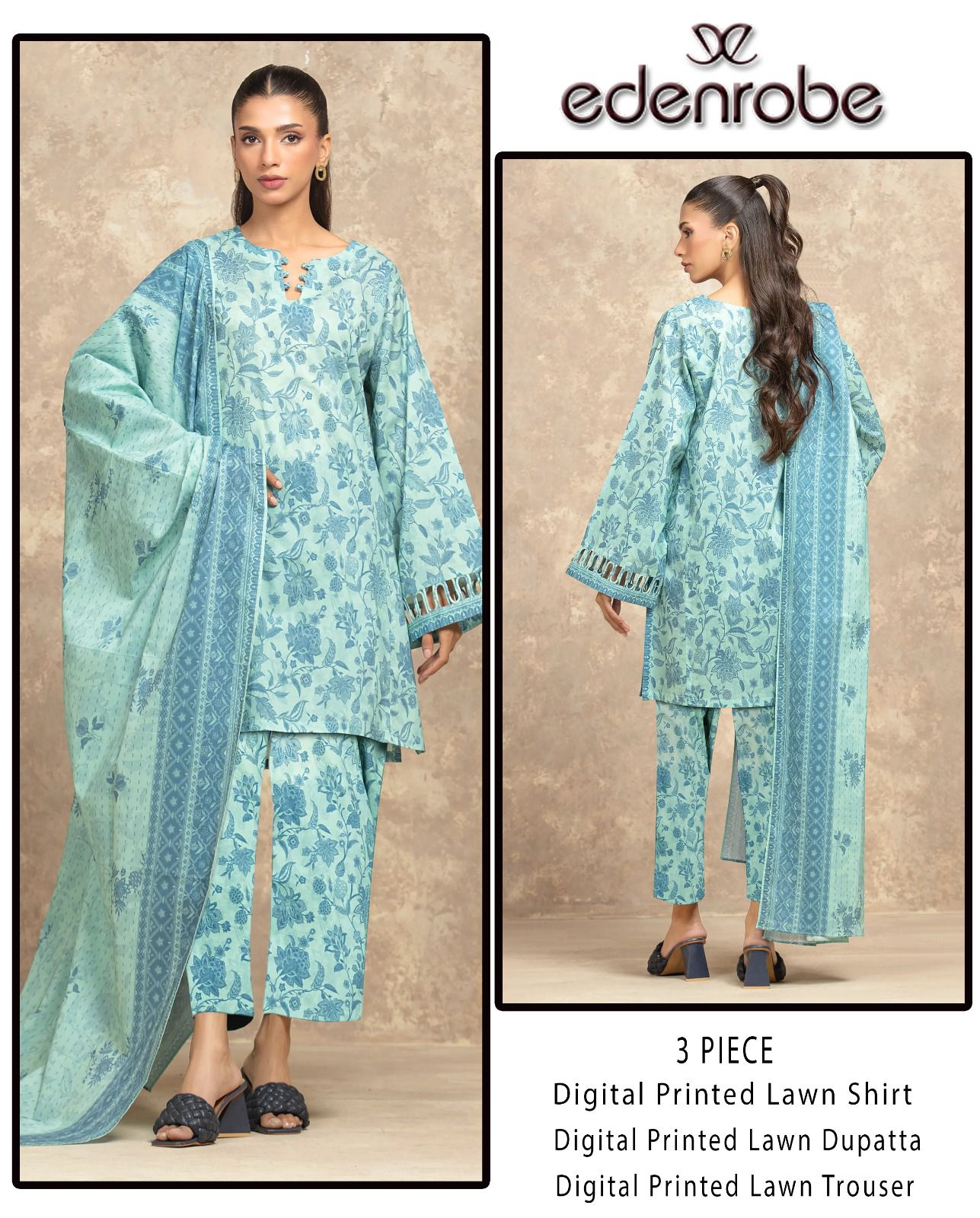 Digital Printed Lawn Shirt & Trouser With Digital Printed Lawn Dupatta 13 Digital Printed Lawn Shirt & Trouser With Digital Printed Lawn Dupatta - Image 13