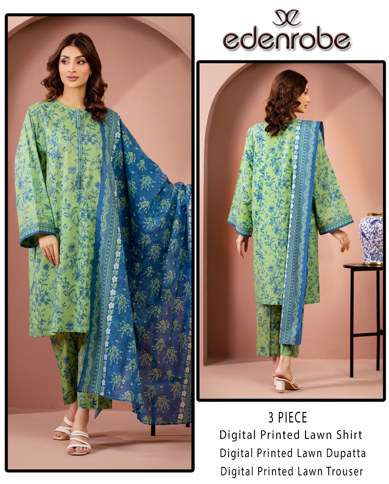 Digital Printed Lawn Shirt & Trouser With Digital Printed Lawn Dupatta 19 Digital Printed Lawn Shirt & Trouser With Digital Printed Lawn Dupatta - Image 19